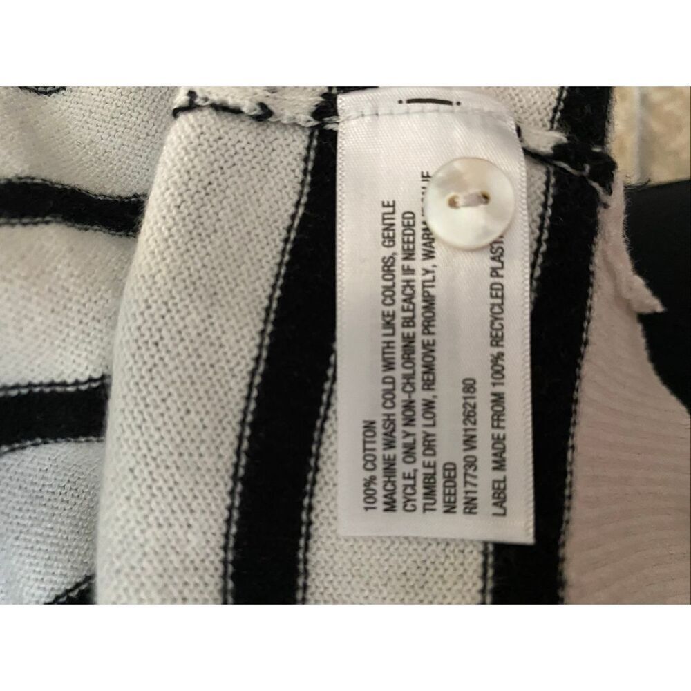 A New Day cotton striped cardigan sweater size S - Picture 7 of 8
